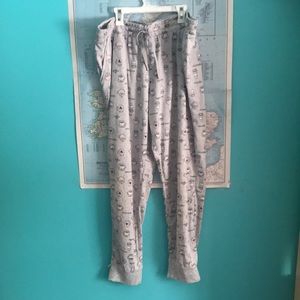 Super Comfy Light Grey coffee themed joggers